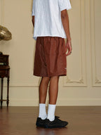 YADcrew Metallic Nylon Quick Dry Shorts