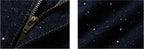 YADcrew All Over Starry Rhinestone Loose Fit Jeans