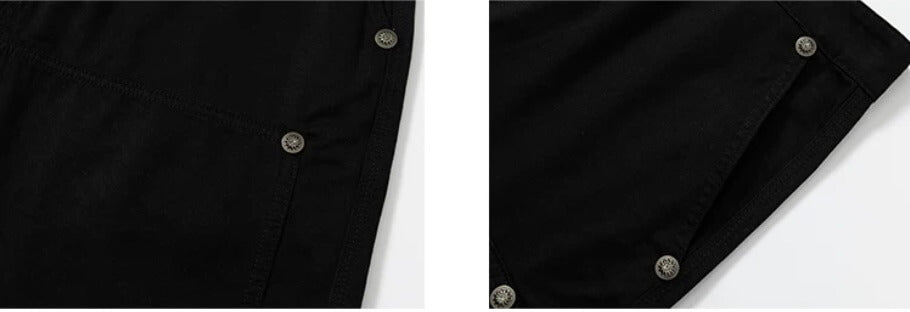 YADcrew Deconstructed Drop Crotch Loose Fit Wide Leg Work Pants