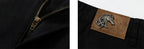 YADcrew Deconstructed Drop Crotch Loose Fit Wide Leg Work Pants