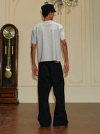 YADcrew Deconstructed Drop Crotch Loose Fit Wide Leg Work Pants