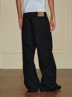 YADcrew Deconstructed Drop Crotch Loose Fit Wide Leg Work Pants