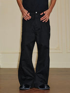 YADcrew Deconstructed Drop Crotch Loose Fit Wide Leg Work Pants