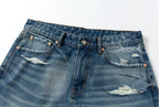 YADcrew Vintage Whiskered Washed Distressed Jeans