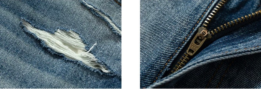YADcrew Vintage Whiskered Washed Distressed Jeans