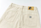 YADcrew Fold Over Button Flap Pocket Washed Jeans