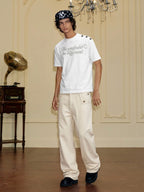 YADcrew Fold Over Button Flap Pocket Washed Jeans