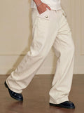 YADcrew Fold Over Button Flap Pocket Washed Jeans