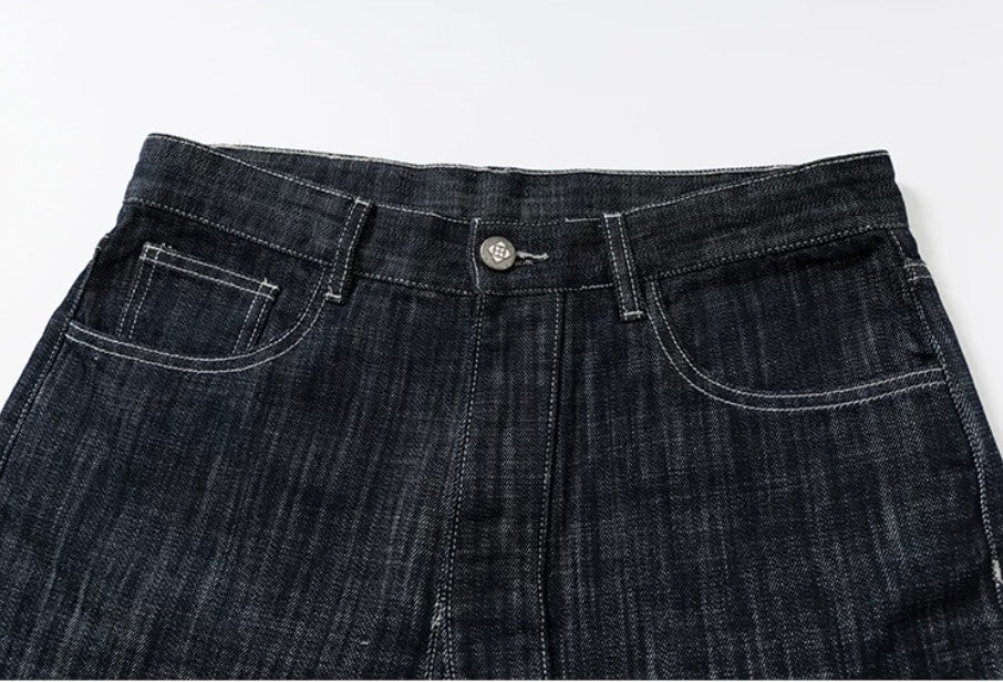 YADcrew Slub Denim Baggy Jeans