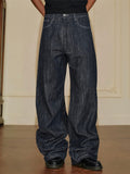 YADcrew Slub Denim Baggy Jeans