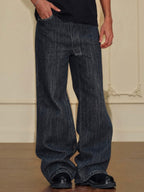 YADcrew Slub Denim Baggy Jeans
