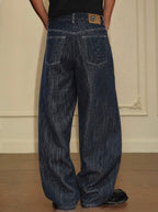 YADcrew Slub Denim Baggy Jeans