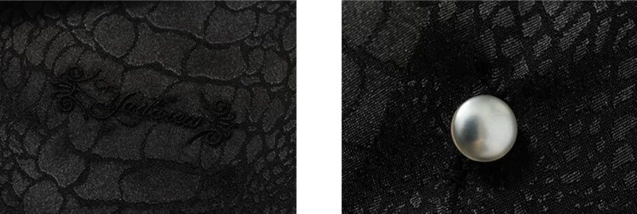 YADcrew Python Pattern Satin Short Sleeve Shirt