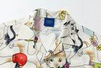 YADcrew All Over Cat Print Short Sleeve Shirt