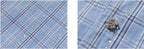 YADcrew All Over Rhinestone Plaid Short Sleeve Shirt