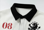 YADcrew Lion Crest Embroidered Polo Shirt