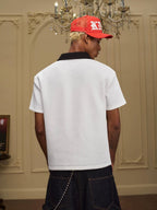 YADcrew Lion Crest Embroidered Polo Shirt