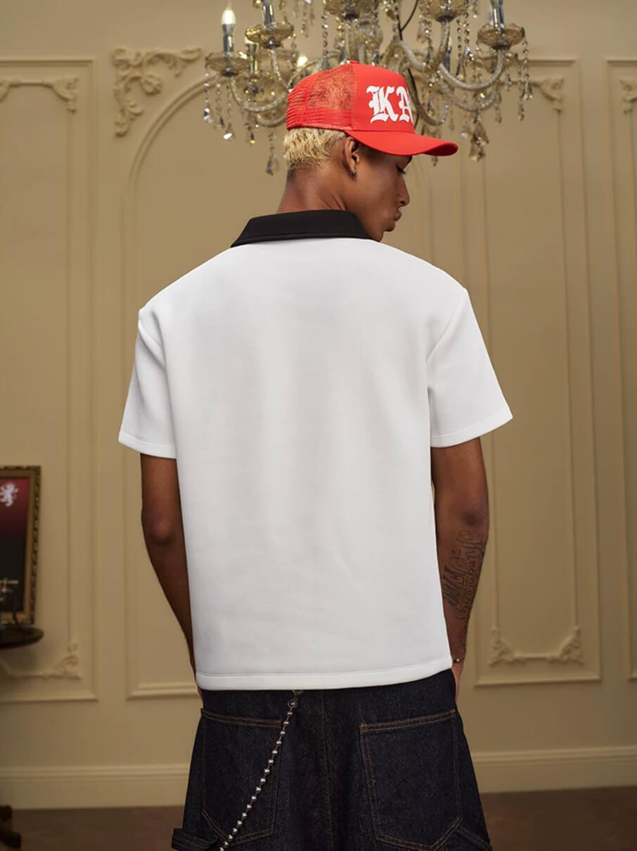 YADcrew Lion Crest Embroidered Polo Shirt