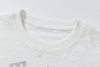 YADcrew Silver Logo Print All Over Rhinestone Tee