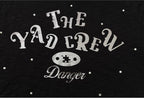 YADcrew Silver Logo Print All Over Rhinestone Tee