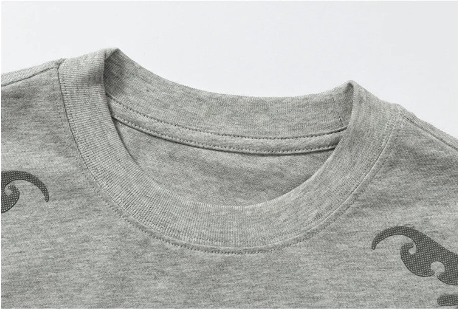 YADcrew Baroque Raised Logo Print Tee