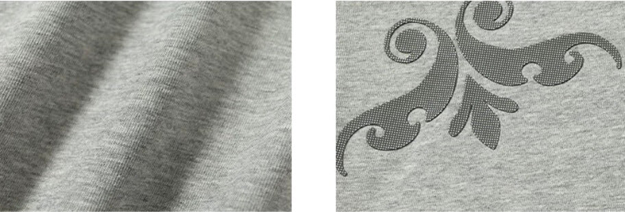 YADcrew Baroque Raised Logo Print Tee
