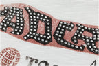 YADcrew Vintage Lion DTG Print Rhinestone Tee