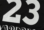 YADcrew Rhinestone Digital Checkered Numbering Mesh Tee