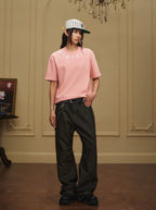 YADcrew Clover Pearl Neckline Tee