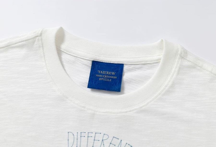 YADcrew Angel Print Star Studded Pearl Embellished Tee