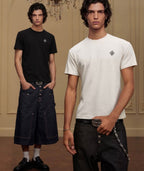 YADcrew Baroque Small Logo Embroidered Tee