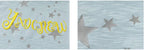 YADcrew Star Print 3D Logo Embroidered Tee