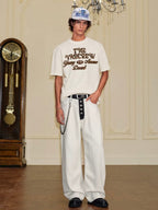 YADcrew Fuzzy Leopard Logo Patch Tee