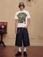 YADcrew Digital Print Camouflage Star Tee