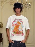 YADcrew Love Bird Print Rhinestone Tee