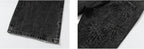 YADcrew Ribbon Patch Distressed Vintage Flared Jeans