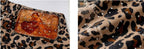 YADcrew Leopard Digital Print All Over Rhinestone Baggy Shorts