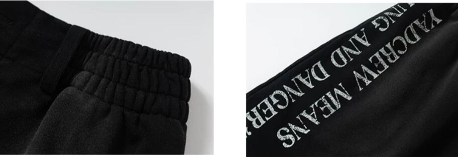 YADcrew Parody Print Washed Sweat Shorts