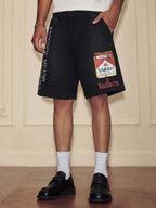 YADcrew Parody Print Washed Sweat Shorts