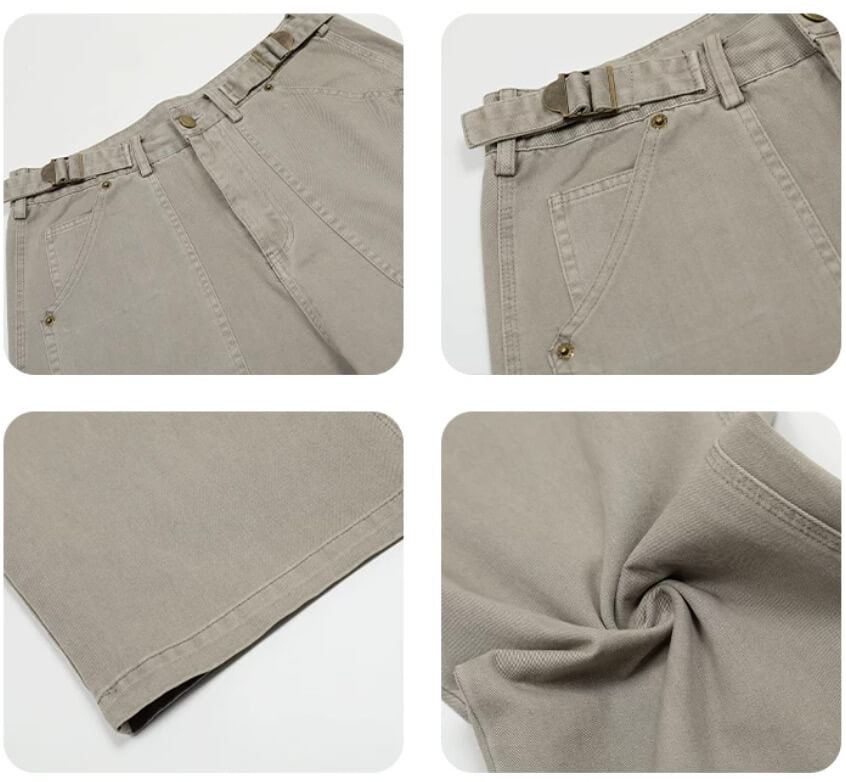 F3F Select Light Gray Utility Cargo Pants