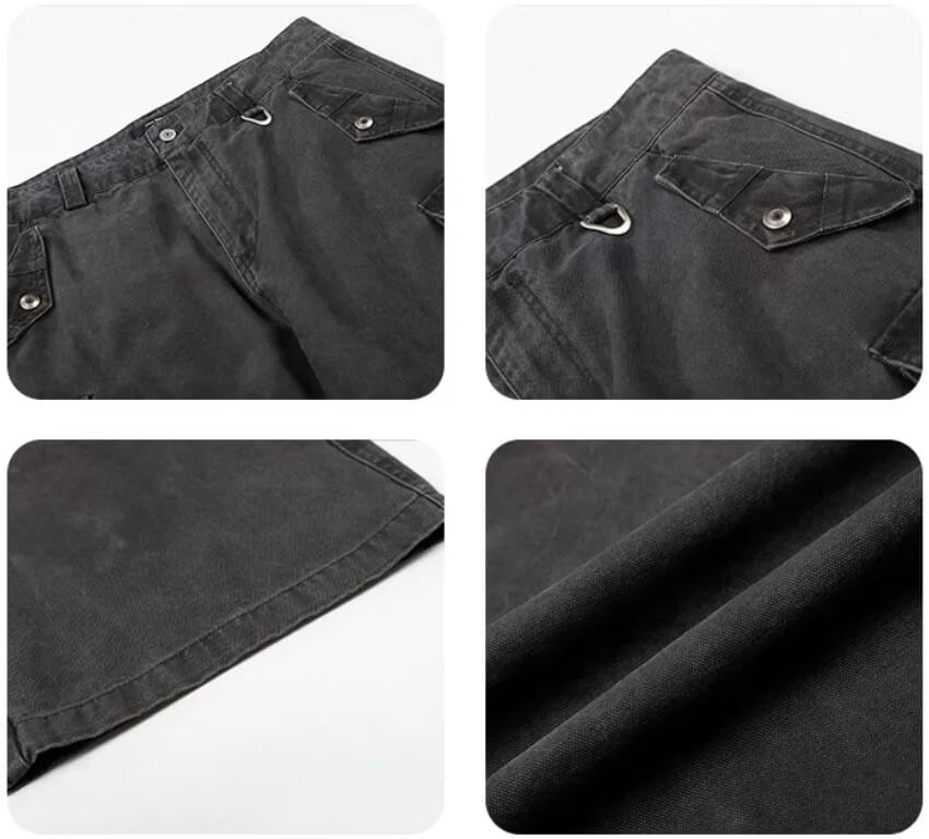 F3F Select Relaxed Fit Washed Utility Cargo Pants