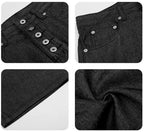 F3F Select Button Fly Baggy Denim Shorts