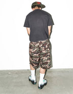 LIBERAFIT Skeleton Patch Embroidered Mesh Shorts