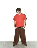 LIBERAFIT Vintage Washed Distressed Basic Short Sleeve Tee