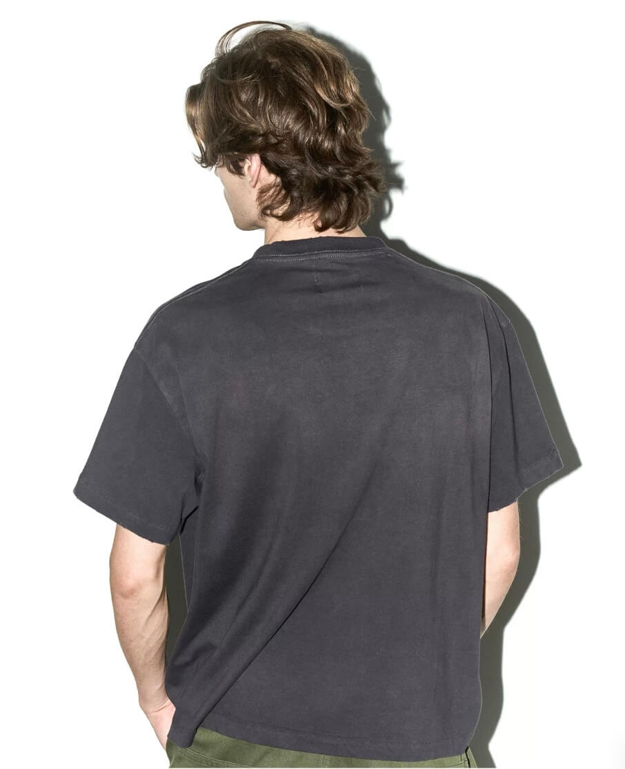 LIBERAFIT Vintage Washed Distressed Basic Short Sleeve Tee