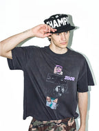 LIBERAFIT Star Studded Patch Embroidered Pillbox Cap