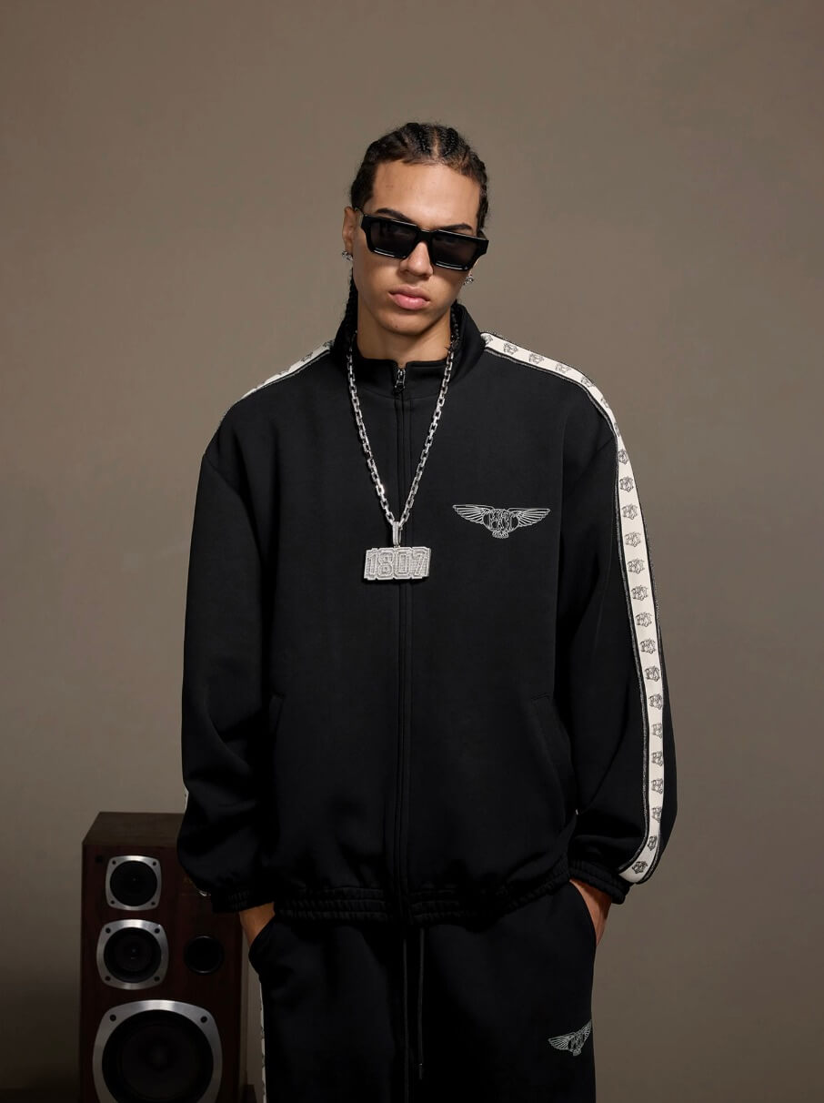 1807 Pegasus Sleeve Tape Track Jacket