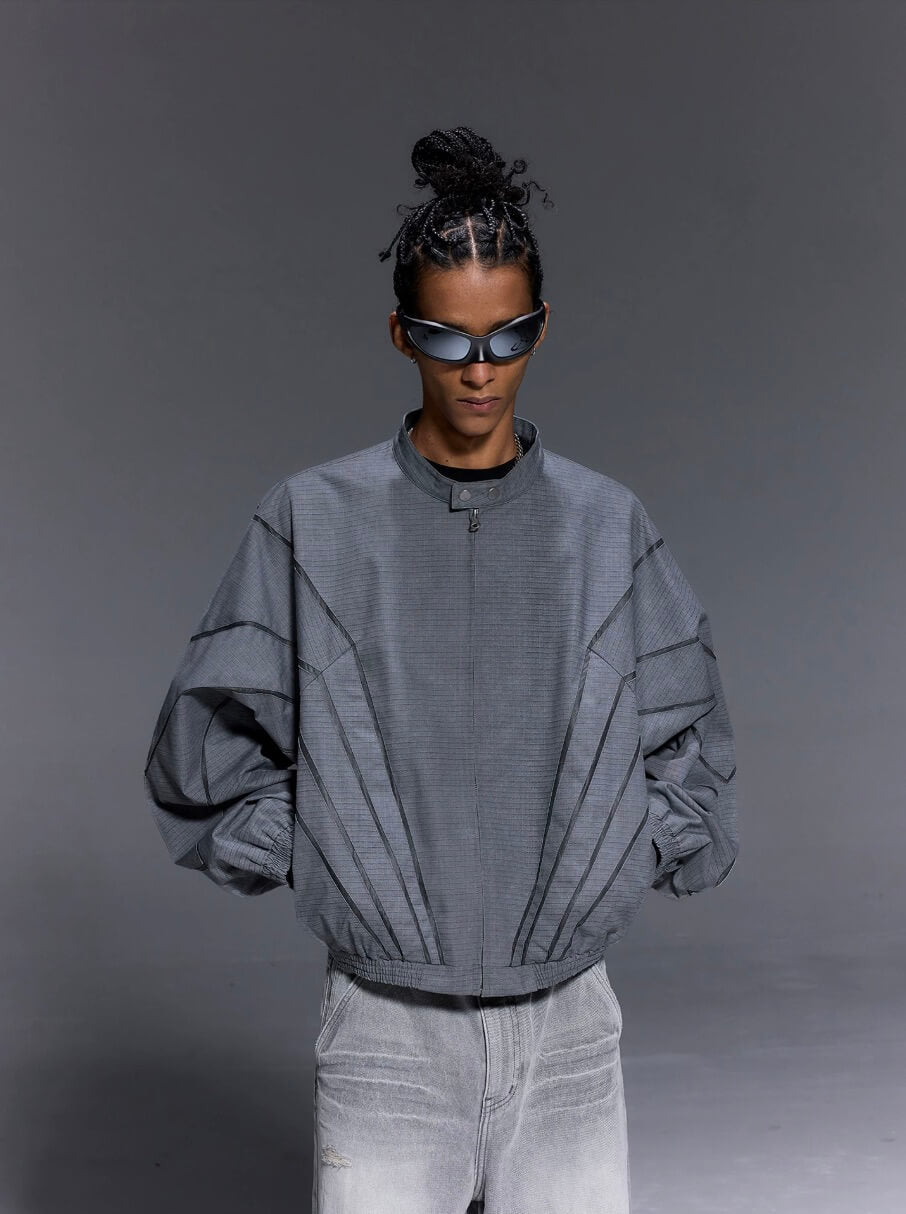 1807 Faded Wash Ripstop Track Jacket