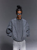1807 Faded Wash Ripstop Track Jacket