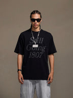 1807 Still Going Glitter Print Short Sleeve Tee